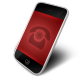 Phone Red Icon 80x80 png